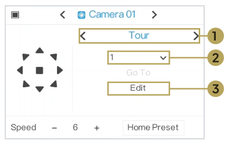 Edit Tour Number