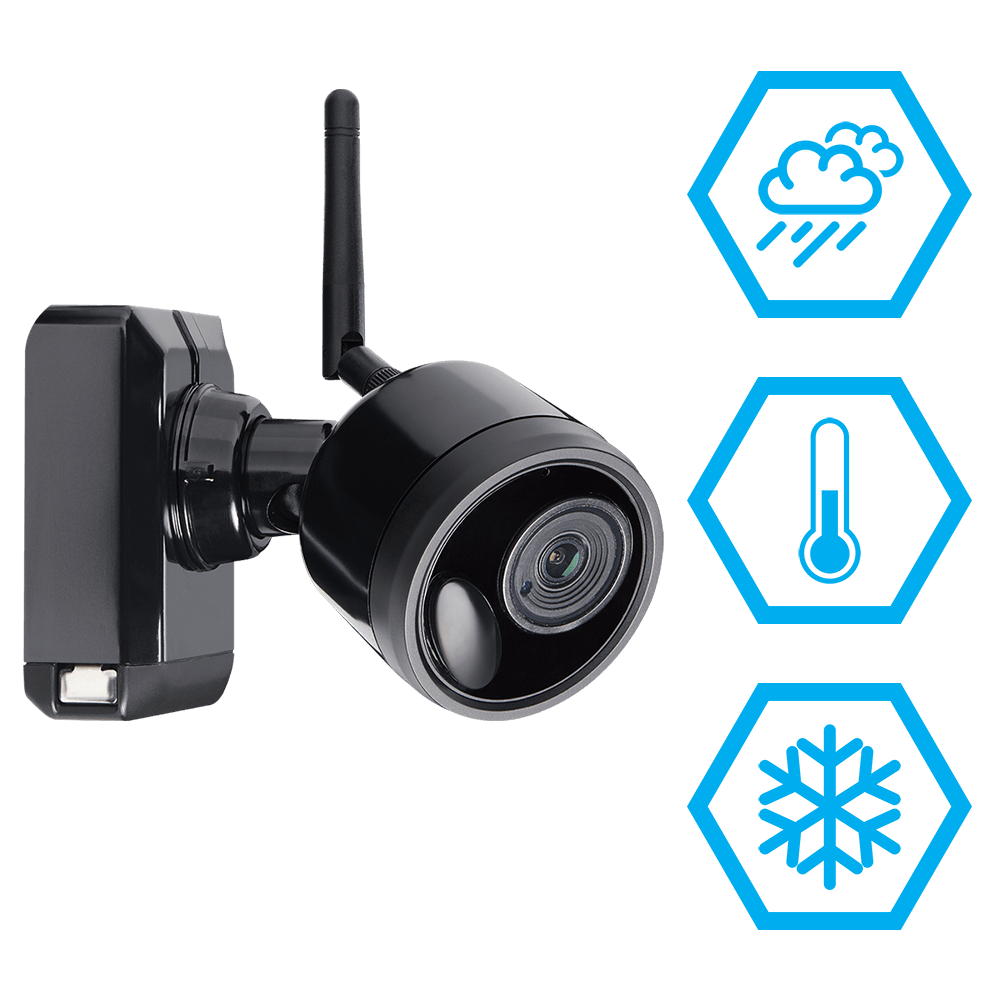 weatherproof IP66 wire-free security cameras