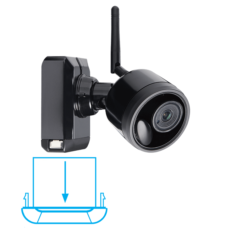 wire-free security camera battery