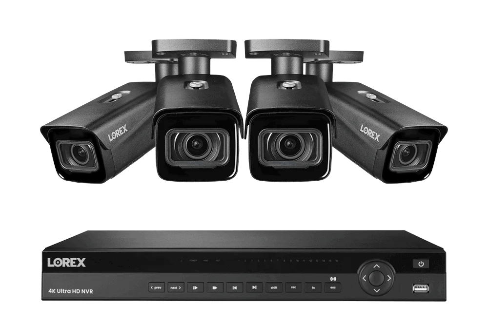 Lorex 4K 8-Channel 2TB Wired DVR System with Active Deterrence Cameras