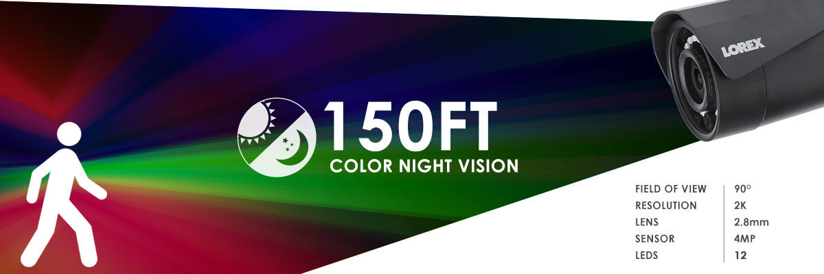 Color night vision security camera from Lorex