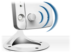 IP camera with motion detection
