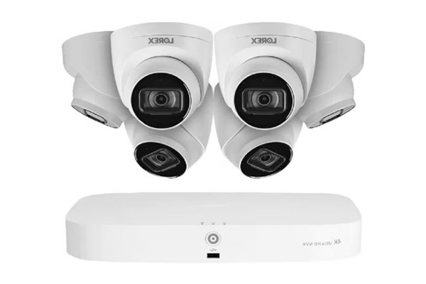 Lorex Fusion 4K Security System with dome security cameras