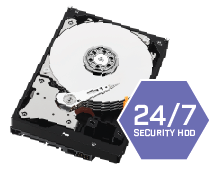 Security grade HDD pre-installed 