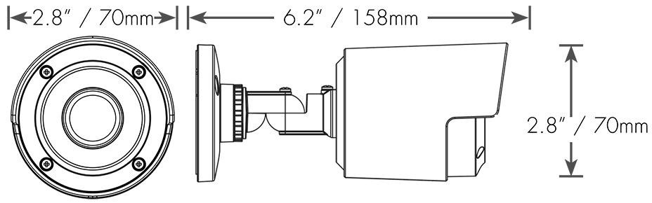 C841CA Dimensions