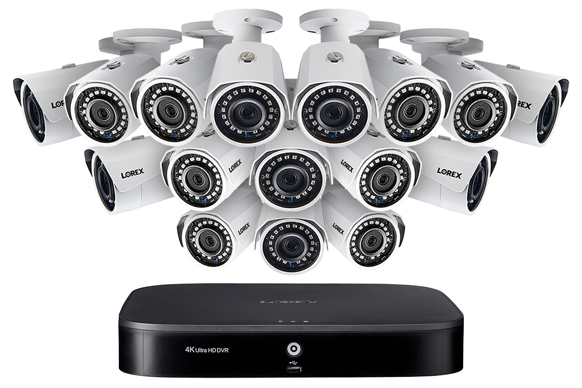 2KMPX1616, 2K Ultra HD 16-Channel Security System with Sixteen 2K (5MP) Cameras