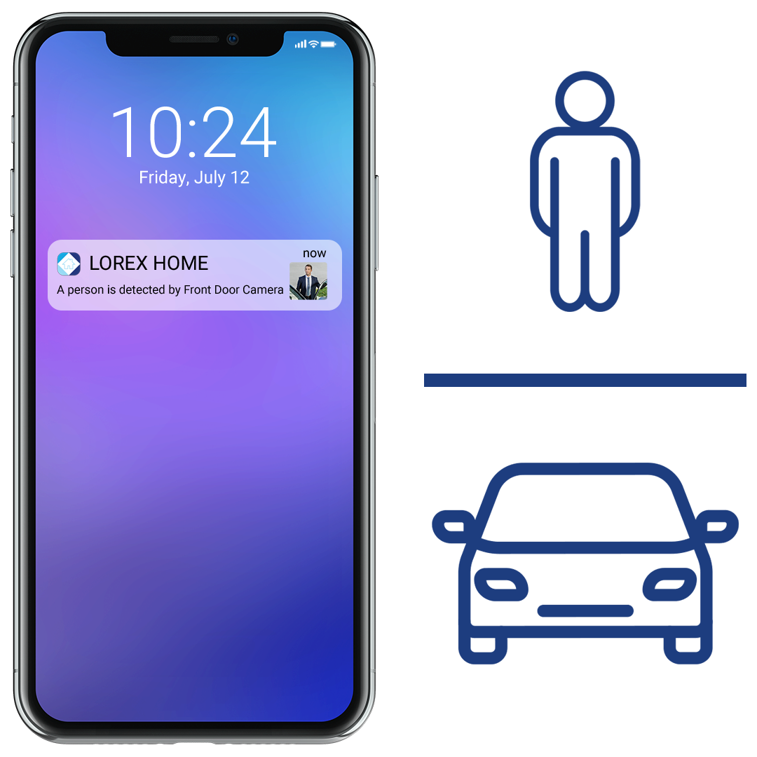 Person and vehicle smart motion detection