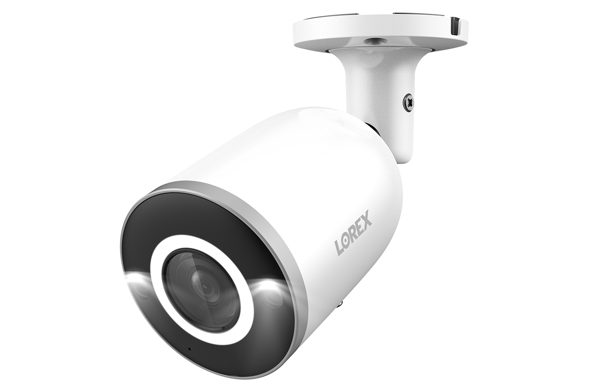 E896AB, Halo Series, H16 - 4K IP Wired Bullet Security Camera with Smart Security Lighting