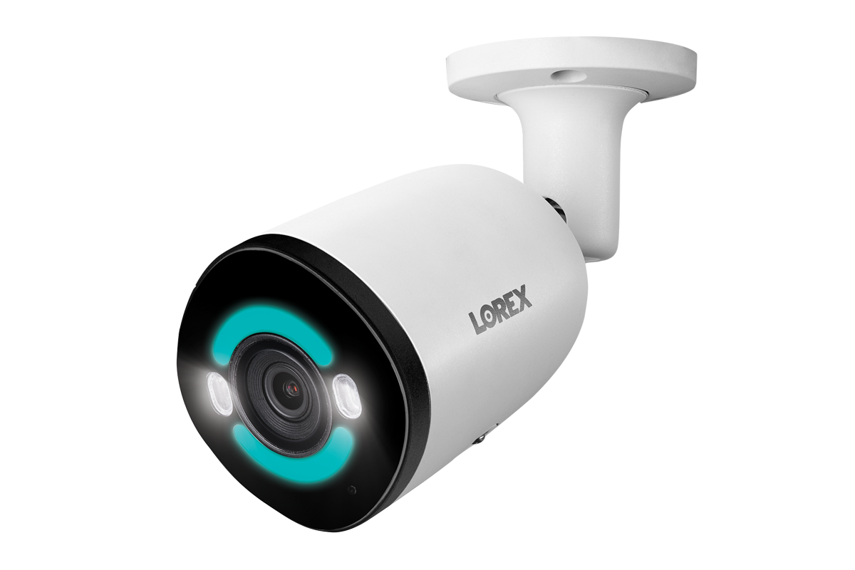 E910AB, Halo Series, H30 - 4K+ 12MP IP Wired Bullet Security Camera with Smart Security Lighting