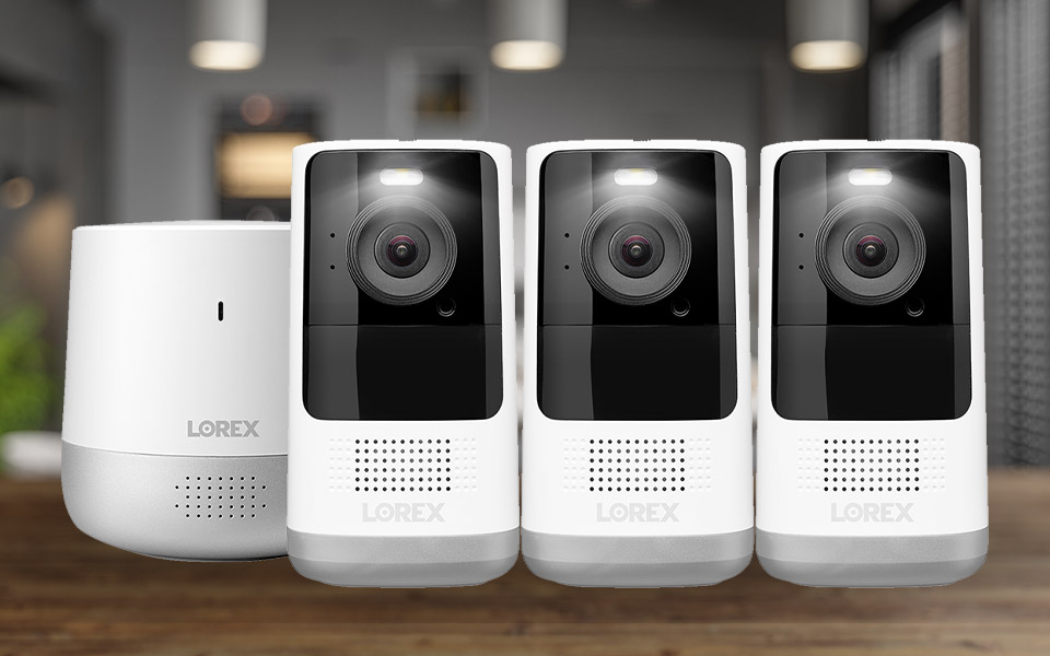 Lorex Hub with 3 Wire-Free Cameras