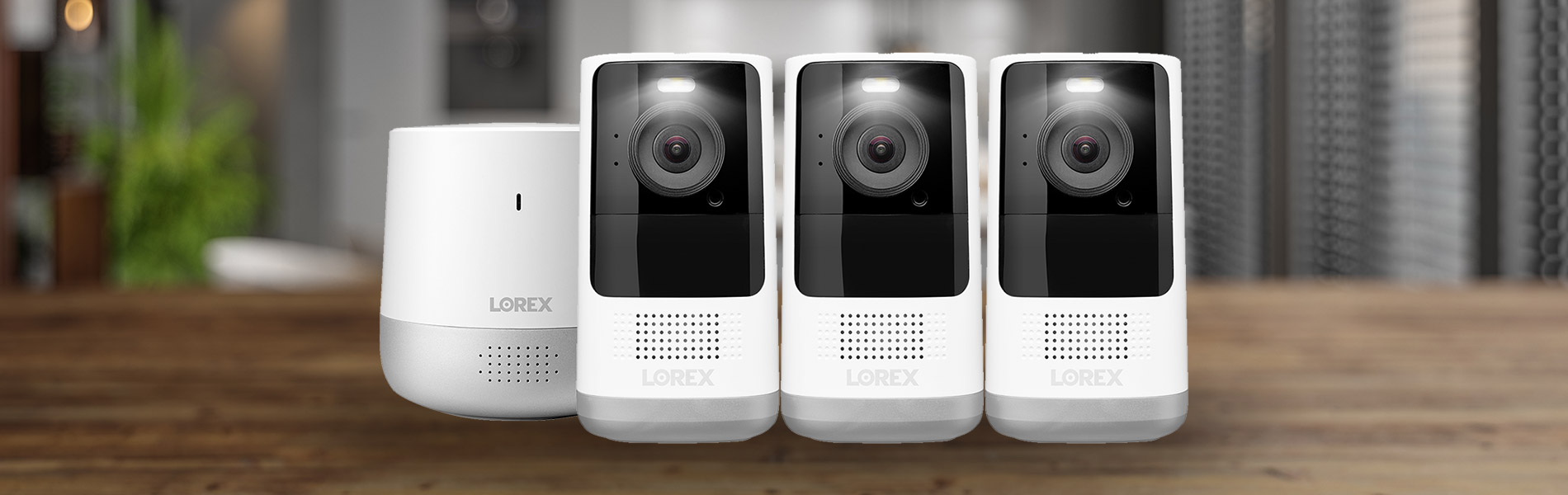 Lorex Hub with 3 Wire-Free Cameras