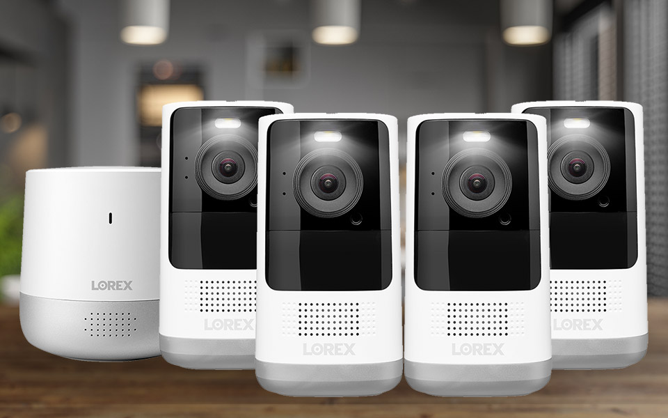Lorex Home Hub with 4 Wire-Free Cameras
