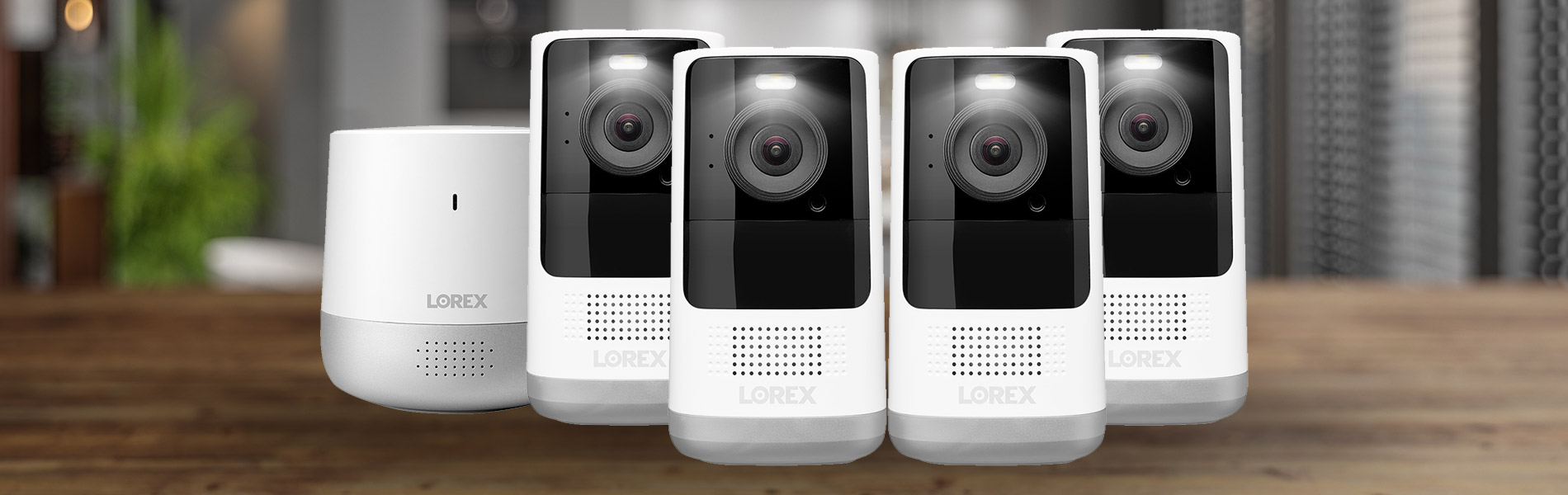 Lorex Home Hub with 4 Wire-Free Cameras