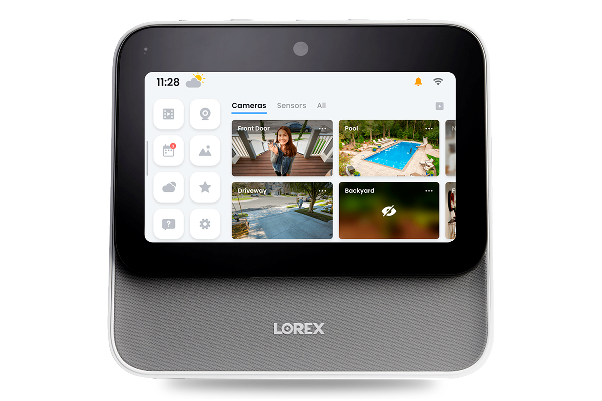 Lorex smart home security center with touch screen