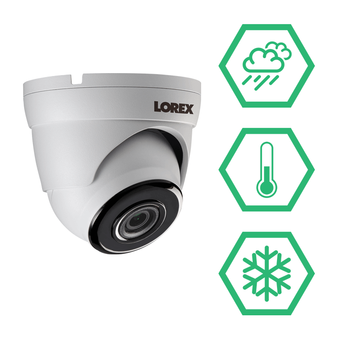 LAE223P weatherproof dome security cameras