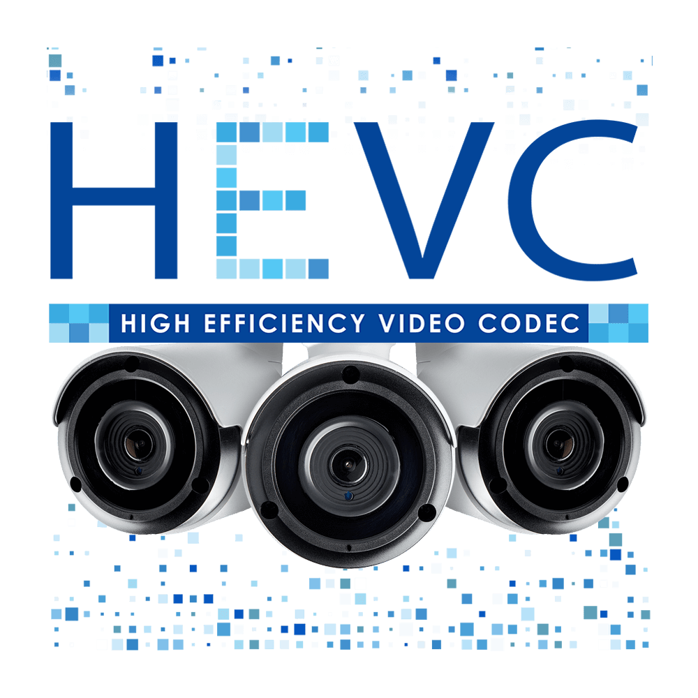 HEVC logo H.265 security camera model LNB8973