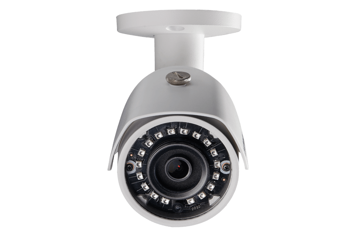 White LOREX LNB4173B 4 Megapixel HD Weatherproof IP Security Bullet Camera