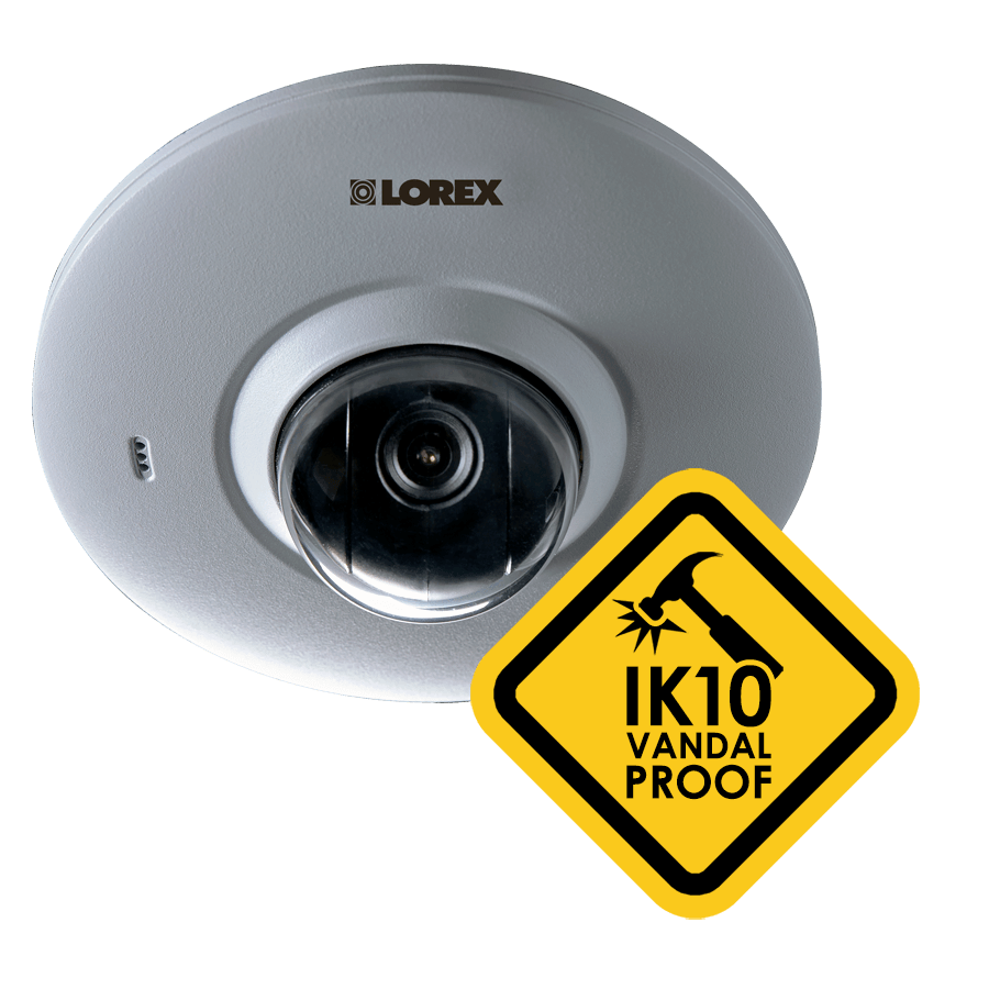 IK10 vandalproof security camera