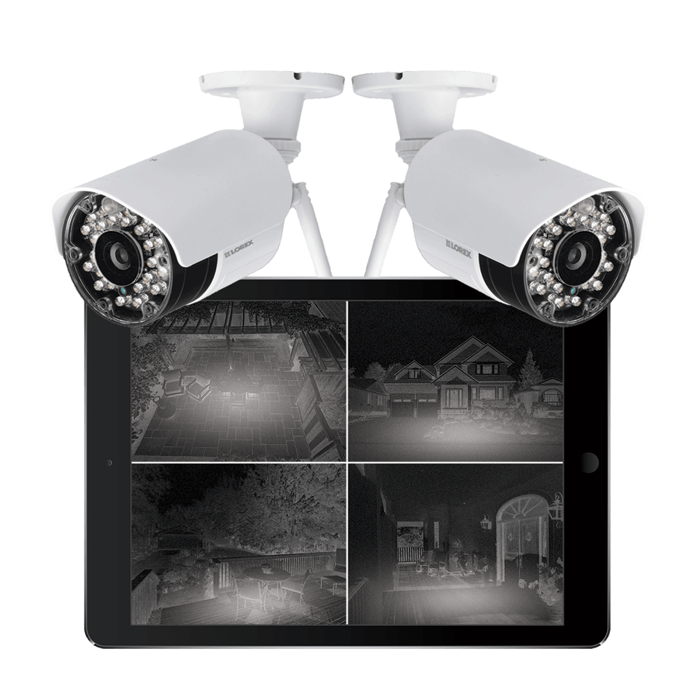 Wireless security cameras with night vision Black Firday sale with Lorex