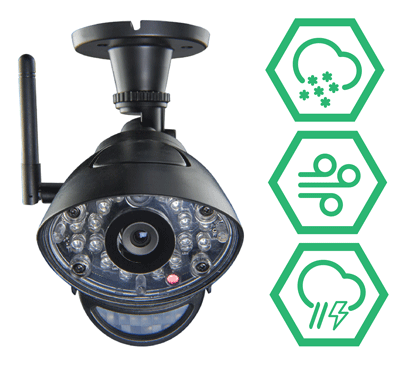 Weather resistant wireless cameras