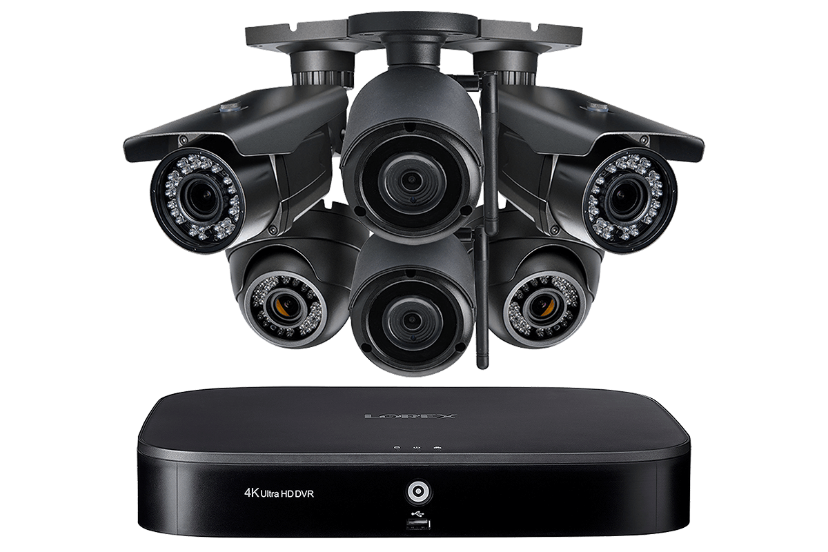 LW8222VDW Flexible Security System with HD 1080p Cameras (2 with zoom lenses), and 2 Wireless HD 1080p Cameras