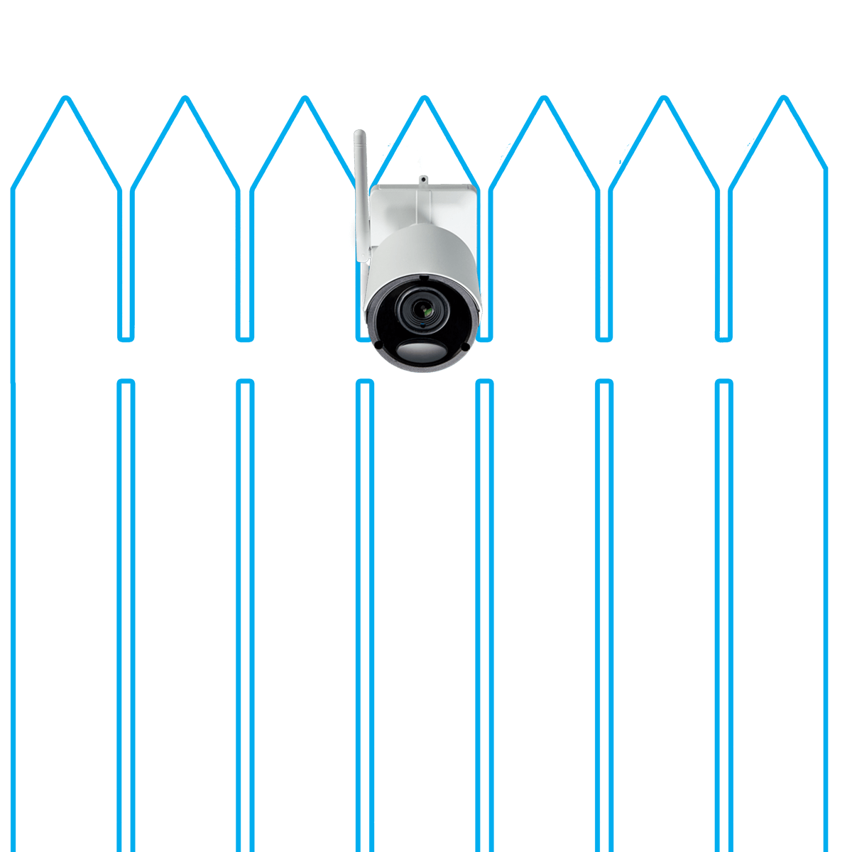 wire-free security camera wireless range