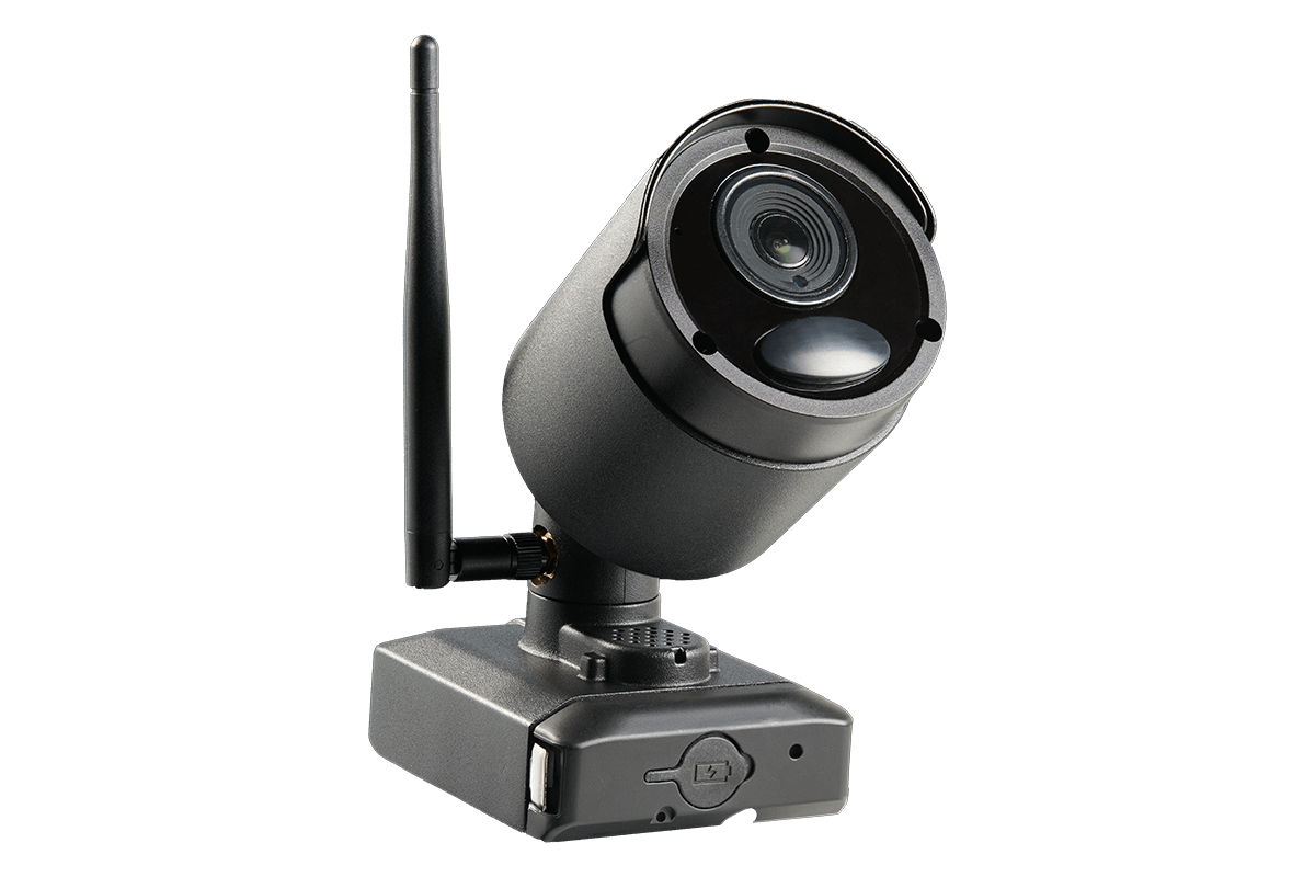 LWB6801 Diurnal wire-free black metal security camera system