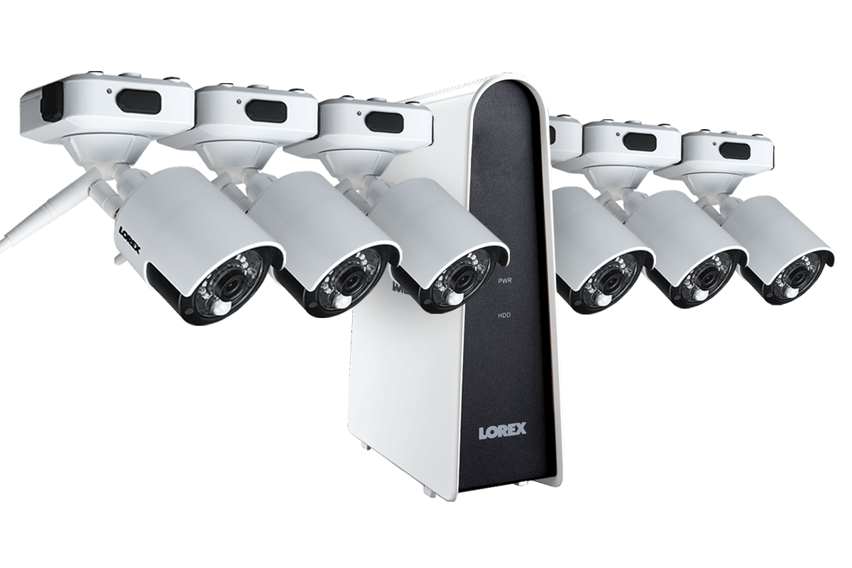 LWF1080V-66 HD Wire-Free Security System with six Wire-Free Cameras