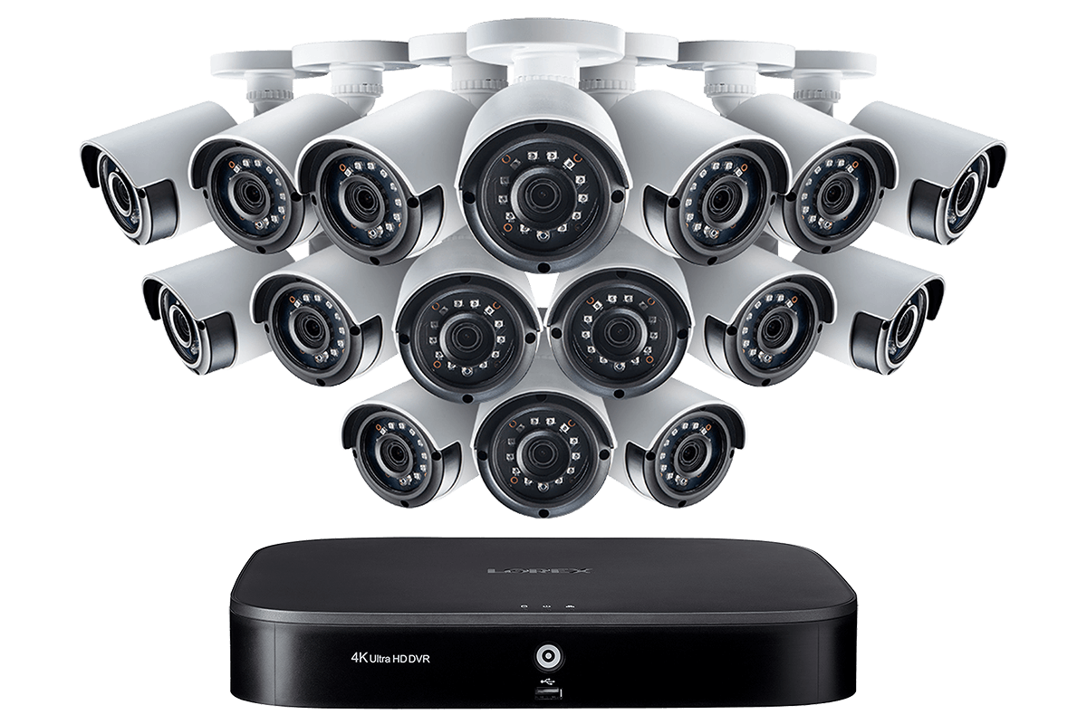 LX1080-166BW, 1080p 16 Channel HD Security Camera System