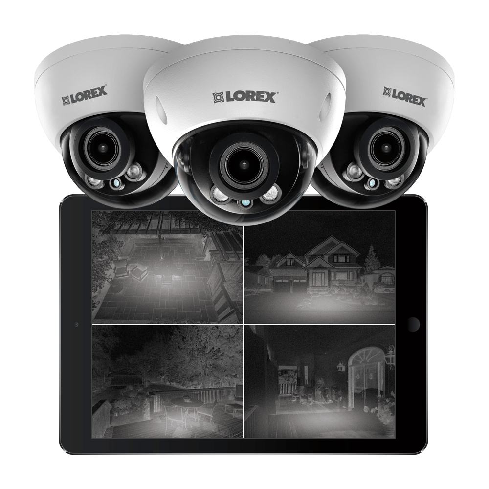 excellent 2K night vision dome IP cameras from Lorex
