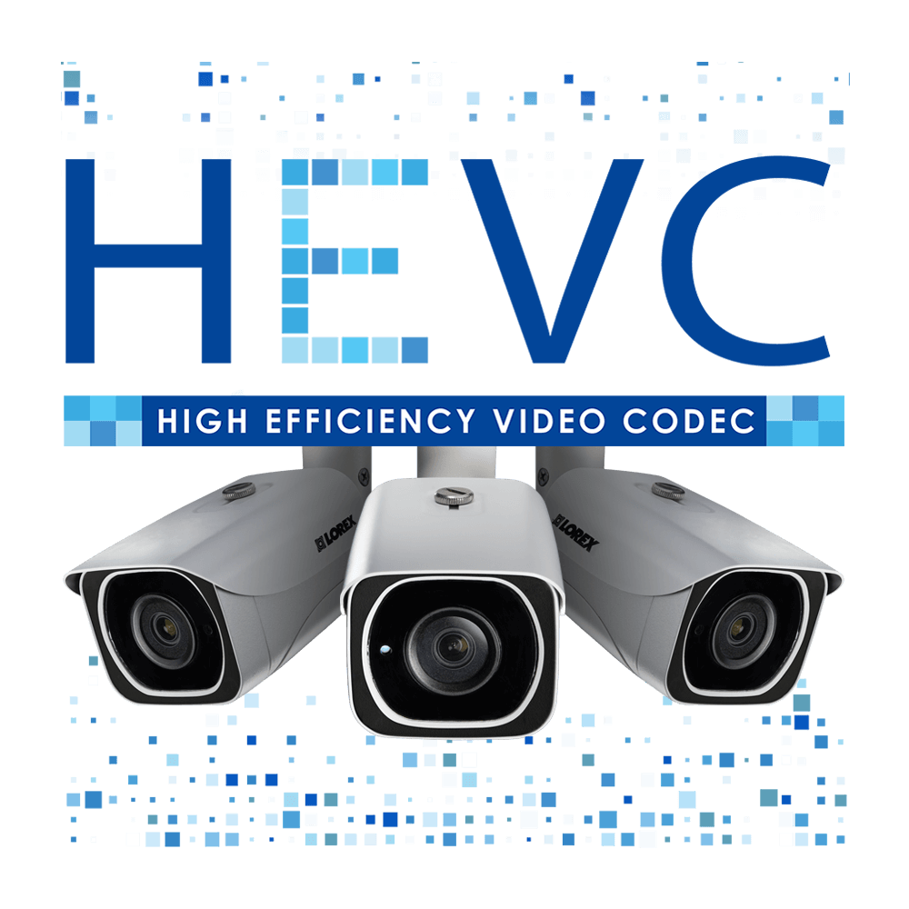 HEVC security camera system