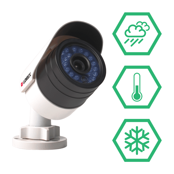 weatherproof & vandal resistant IP security cameras that can take care of themselves