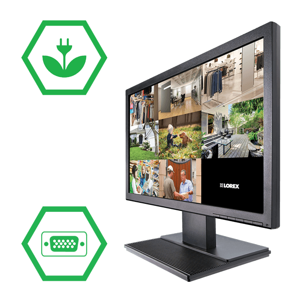 19-inch widescreen energy efficient LED monitor