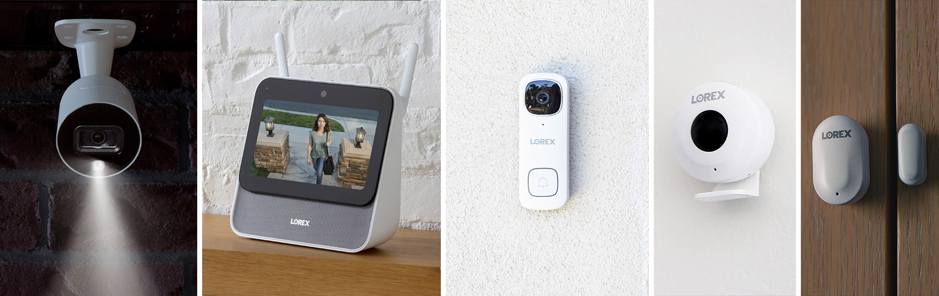 Lorex Smart Home Security Center with 4 Cameras and Motion Sensors