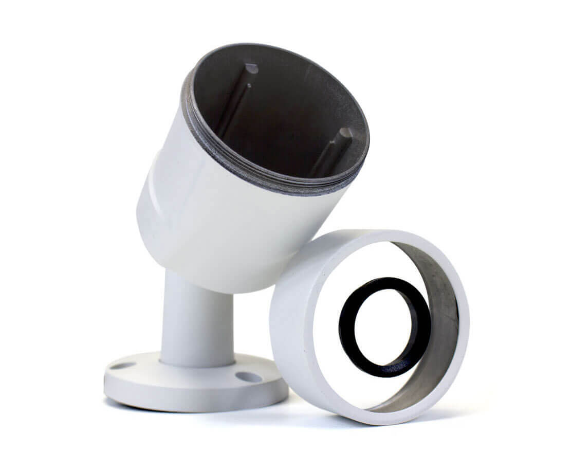security camera with metal housing