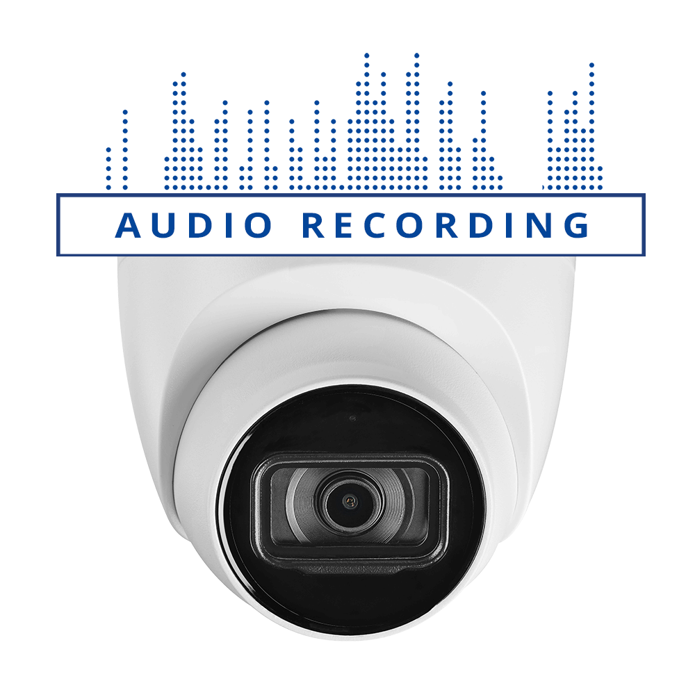 4K dome audio security camera