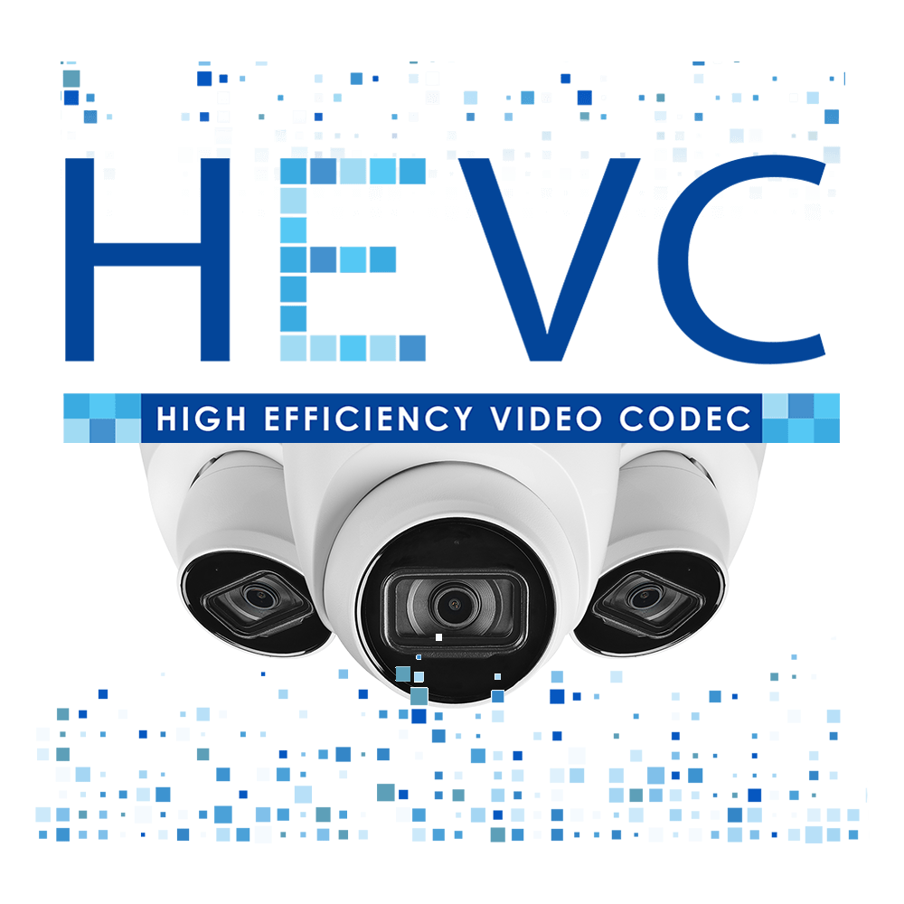 4K IP security camera with HEVC H.265 encoding