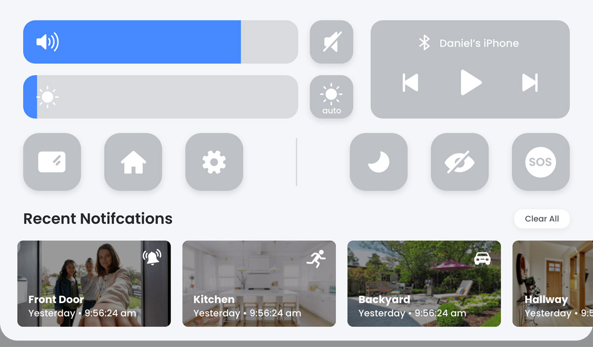 screenshot top feature navigation