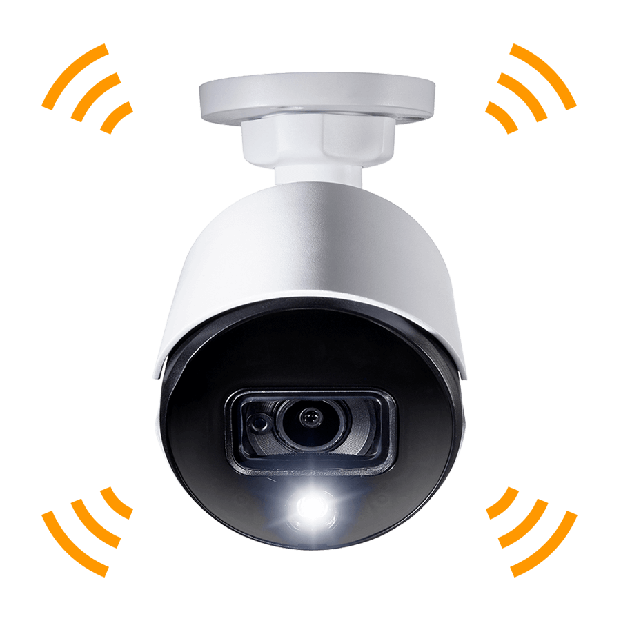 Active deterrence security camera