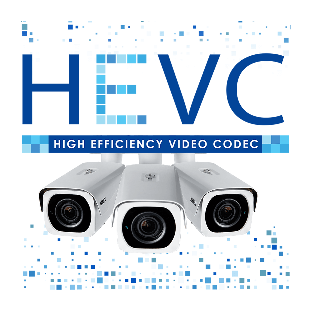 HEVC logo H.265 security camera model LNB8963