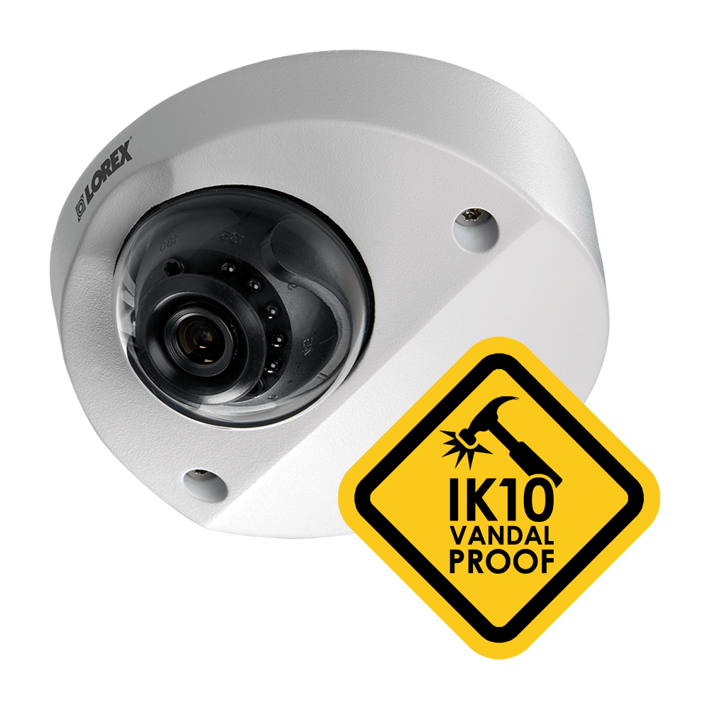 IK10 vandalproof security camera