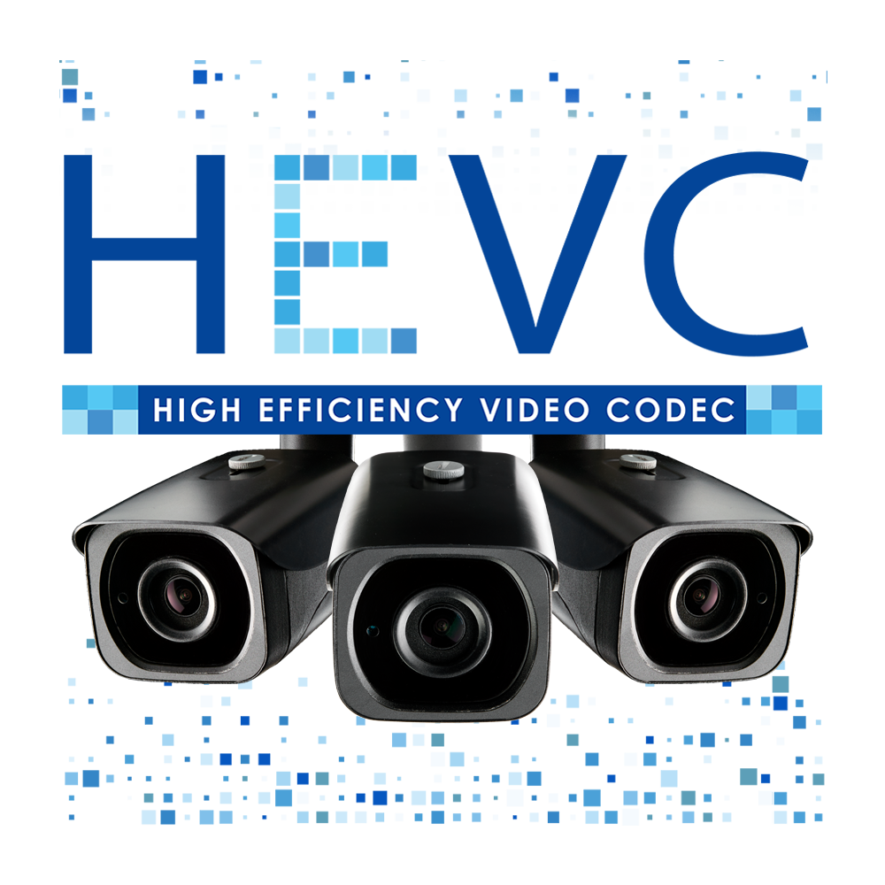 HEVC logo H.265 security camera model LNB8973